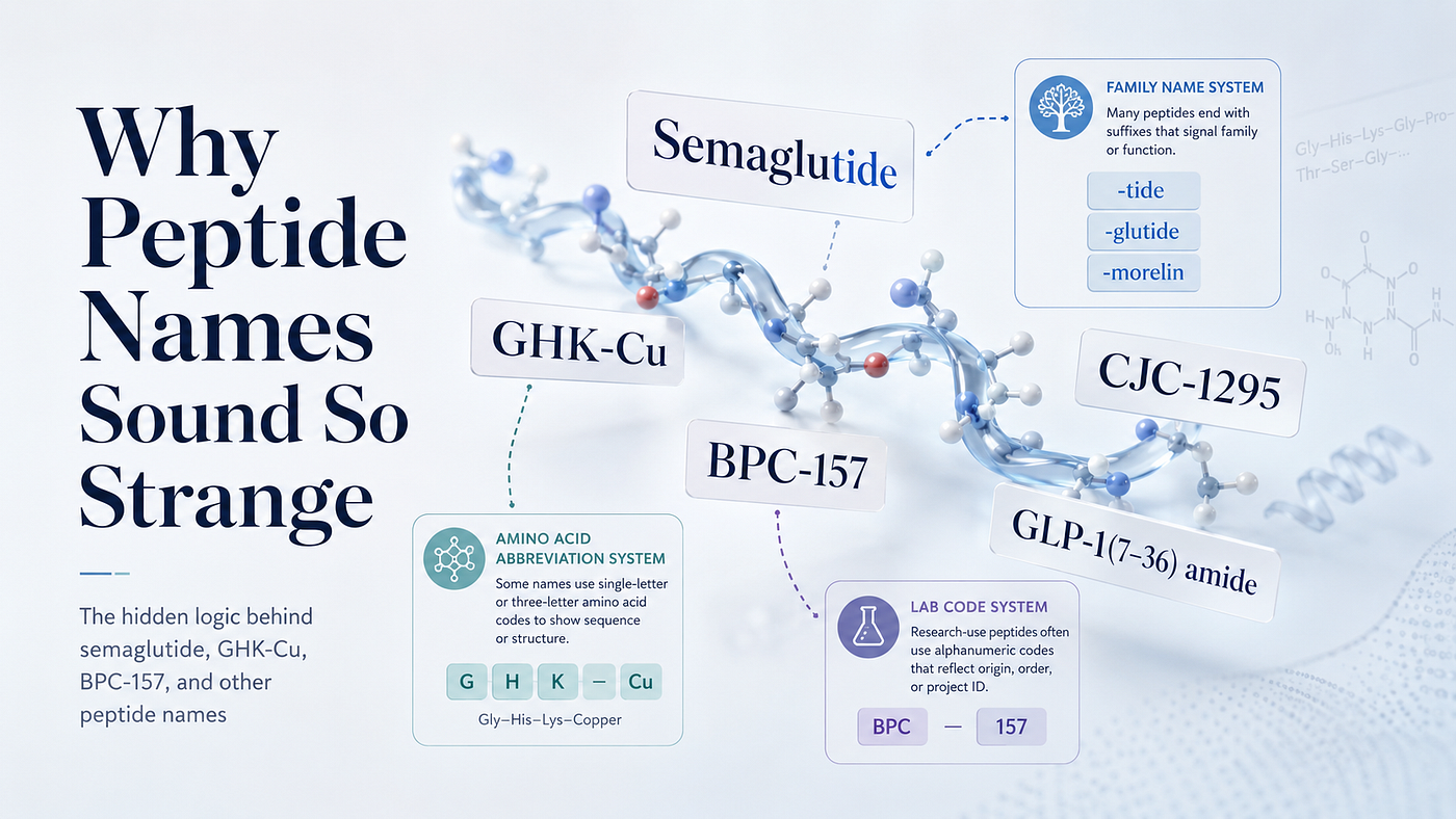 Why Peptide Names Sound So Strange