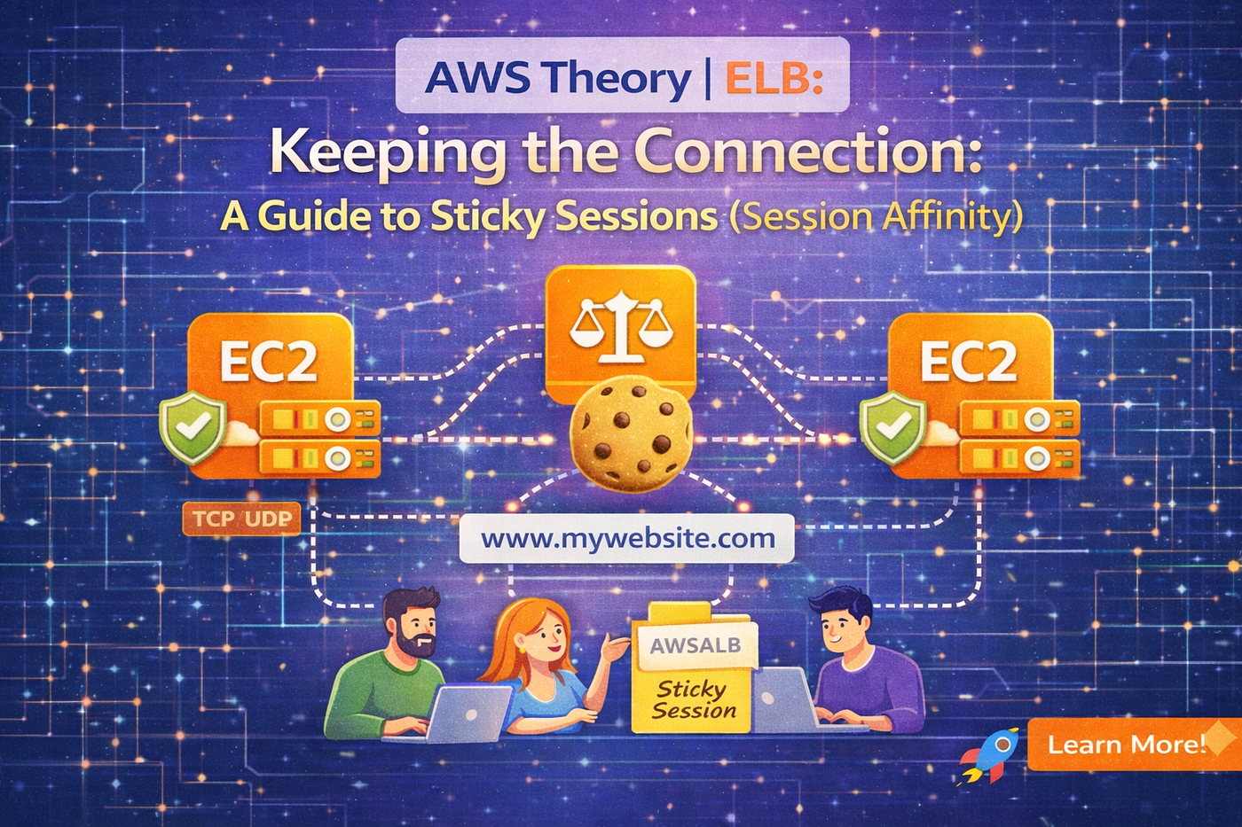 AWS Theory | ELB: Keeping the Connection: A Guide to Sticky Sessions (Session Affinity)