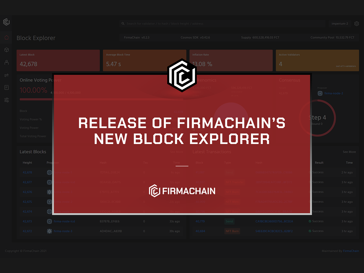 피르마체인, 신규 블록 익스플로러(Block Explorer) 공개 | by FIRMACHAIN | FIRMACHAIN | Medium