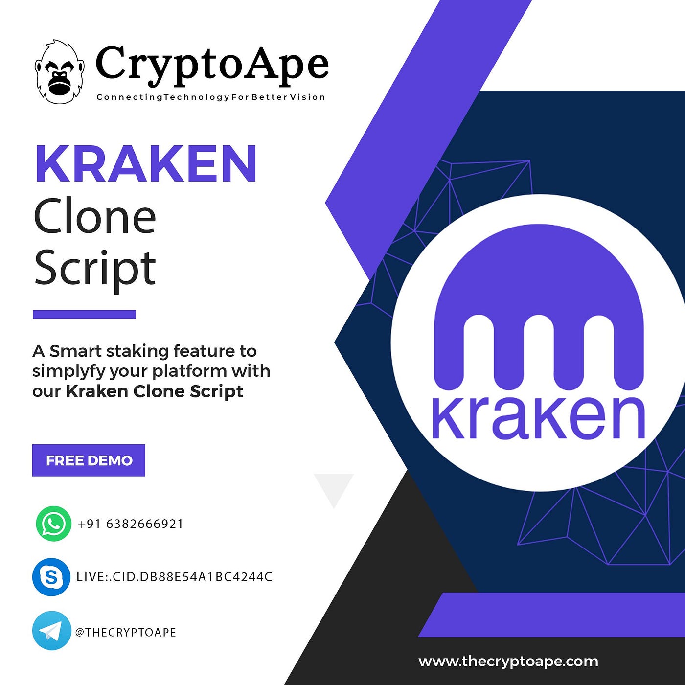 A Smart Integrated Kraken Clone Script now at Exclusive options! | by Julie  estelle | Medium