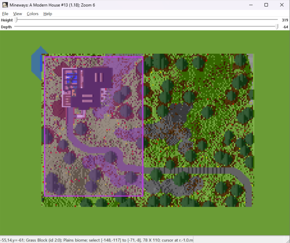 House to size Minecraft Map