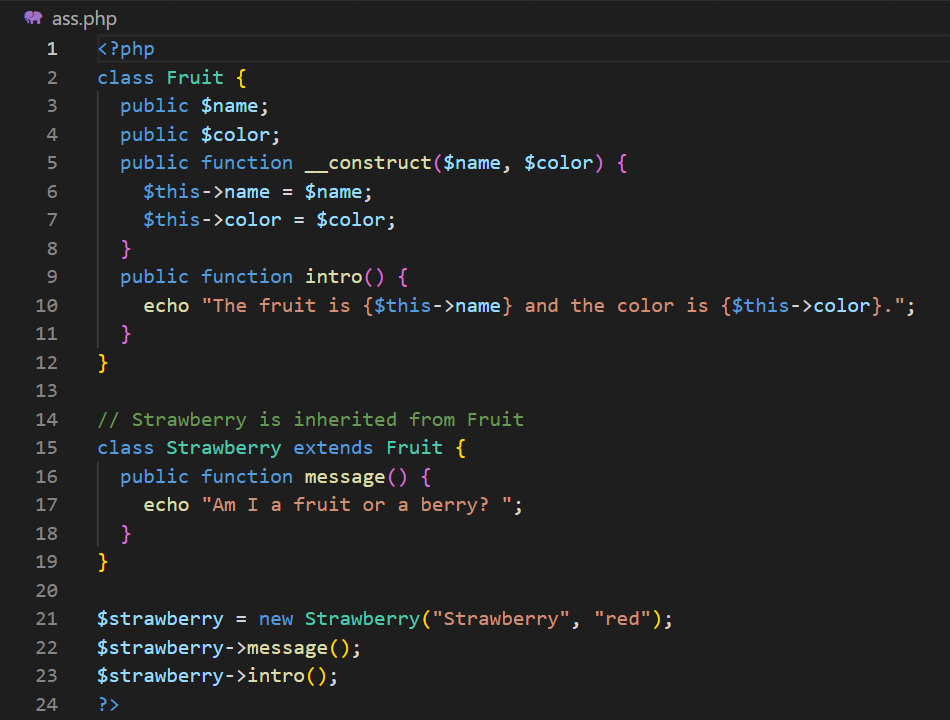 PHP OOP : Overriding properties and Methods - scmGalaxy