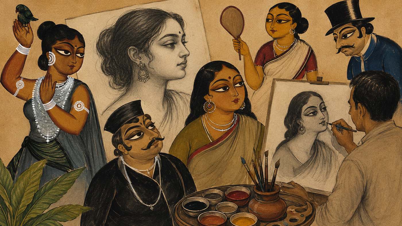 How Kalighat Painting Inspired Modern Portrait Artists