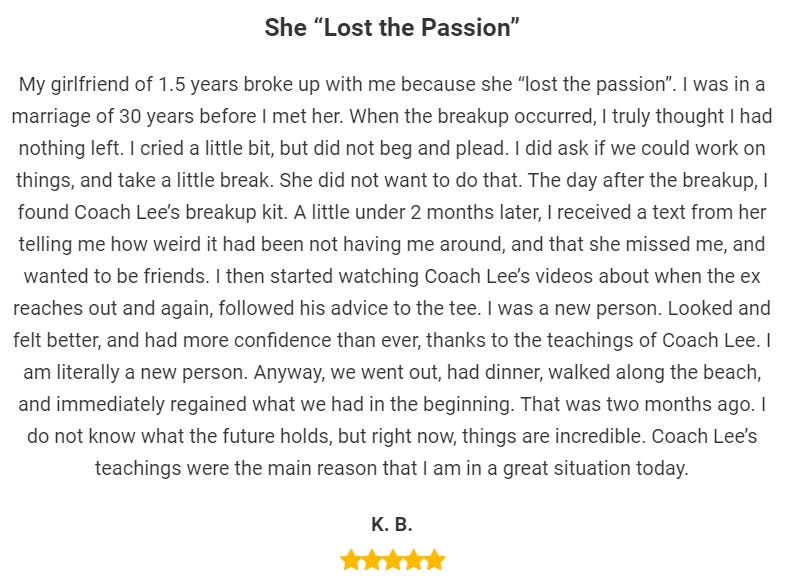 Coach Lee Reviews. Coach Lee reviews and testimonials of… | by Coach Lee |  Medium