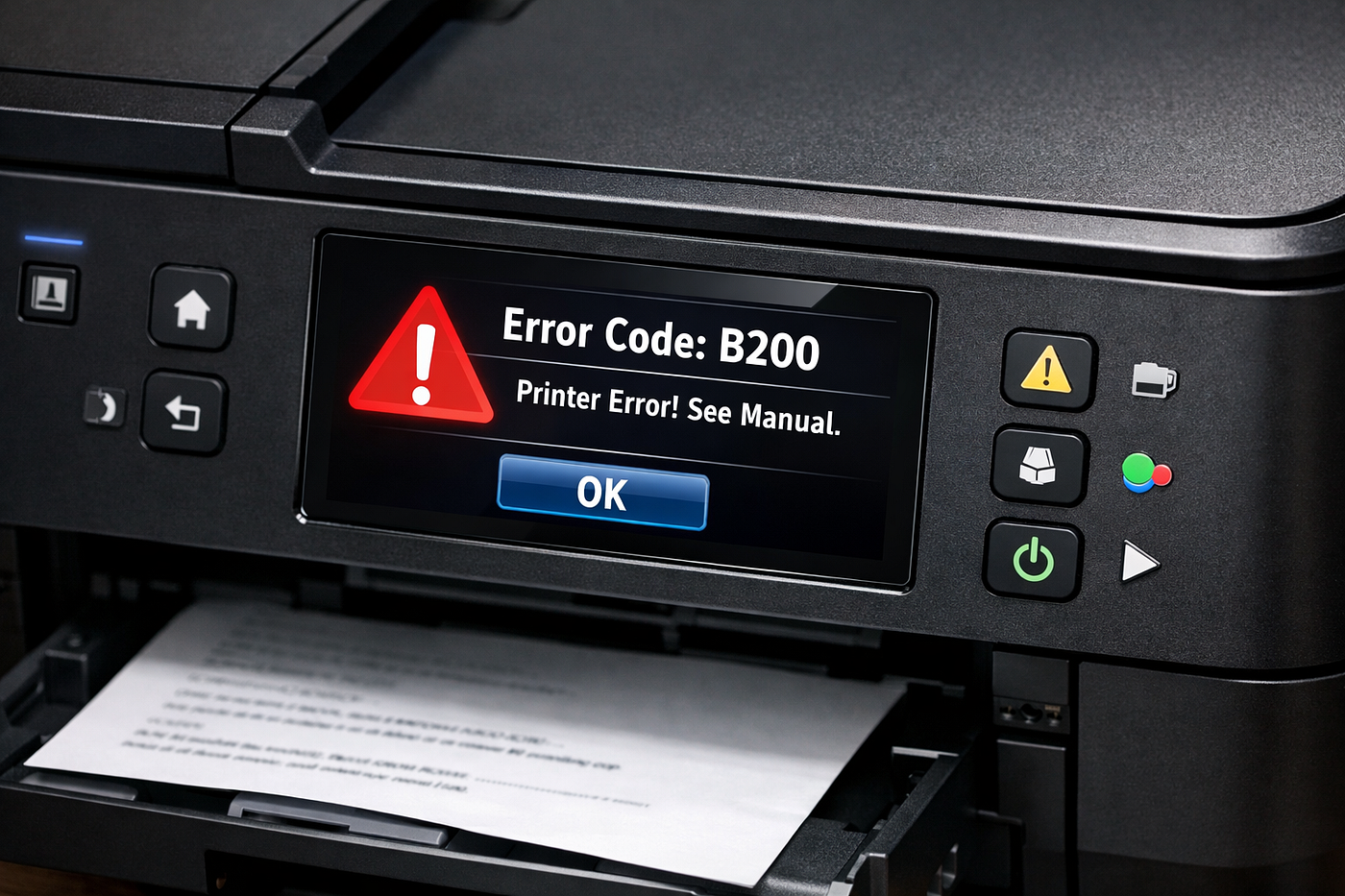 Drucker zeigt Fehlercode im Display — Häufige Fehler & Fixes