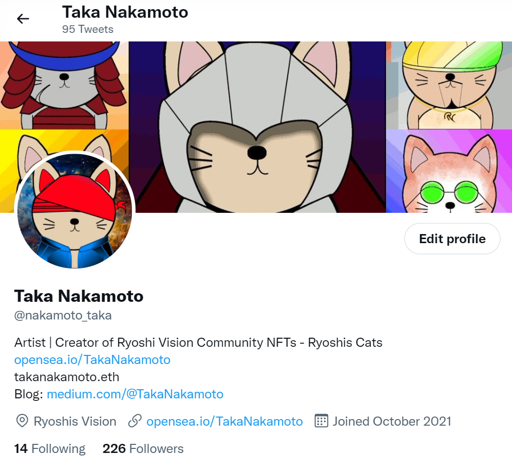 Happy New Year — Ryoshis Vision Cats NFTs | by Taka Nakamoto | Medium