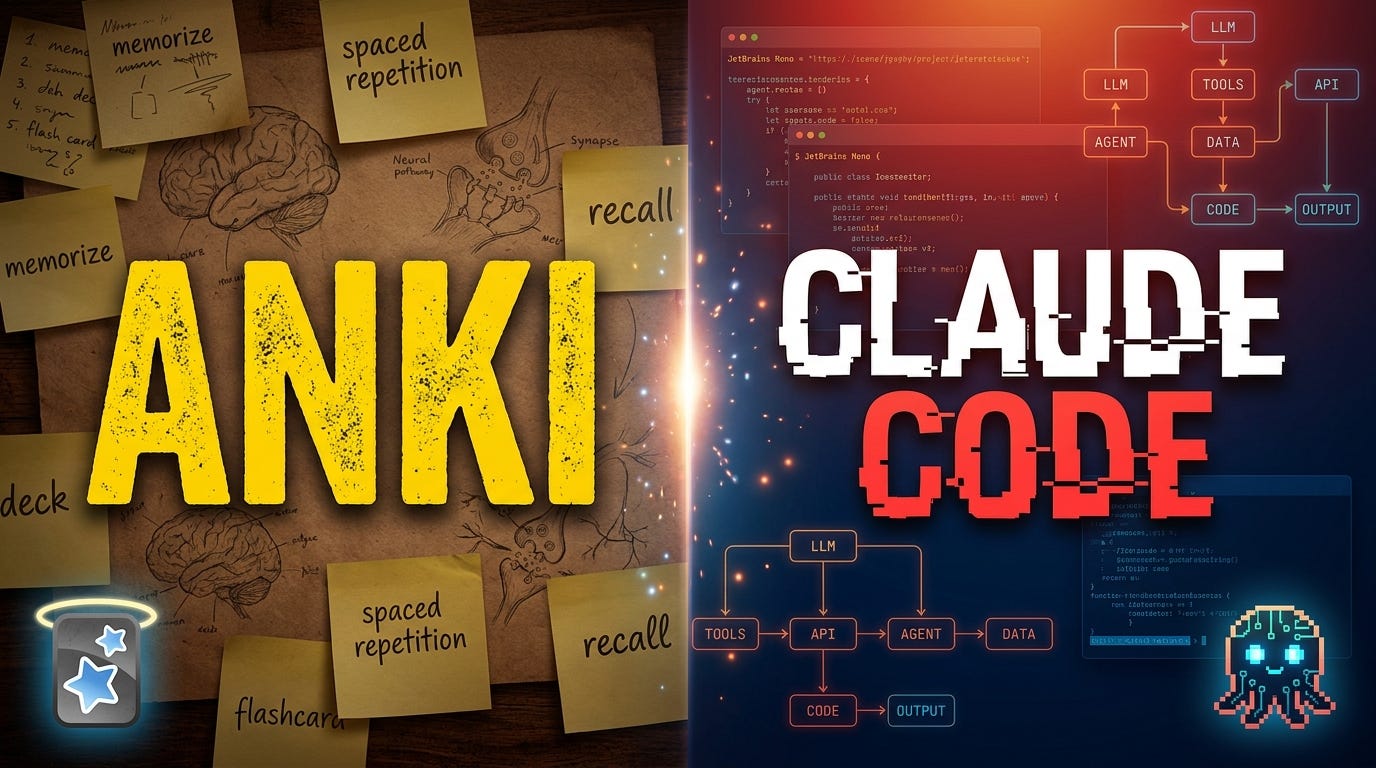 I Think I Found the Perfect Formula for Learning: Anki + Claude Code