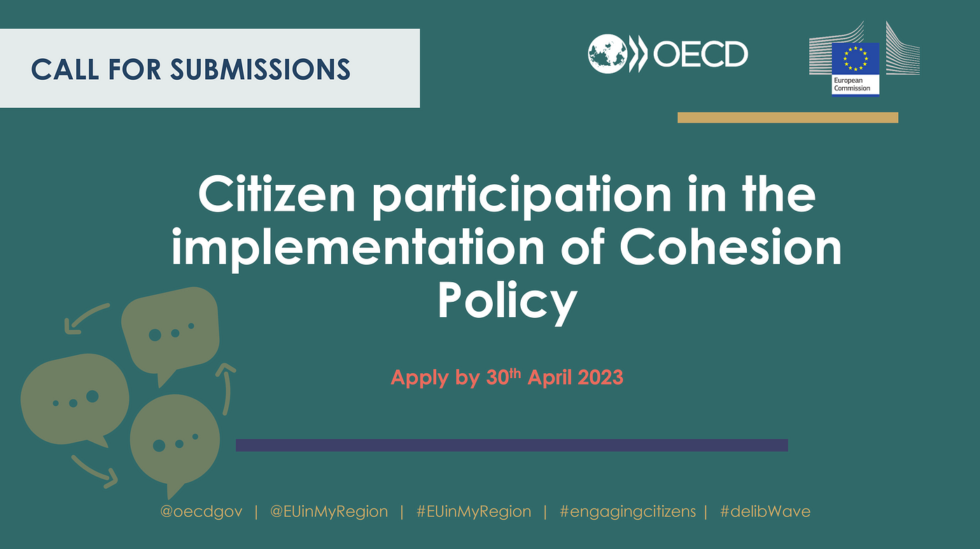 CALL FOR SUBMISSIONS. Involving citizens in cohesion policy | by Mauricio  Mejia | Participo | Medium