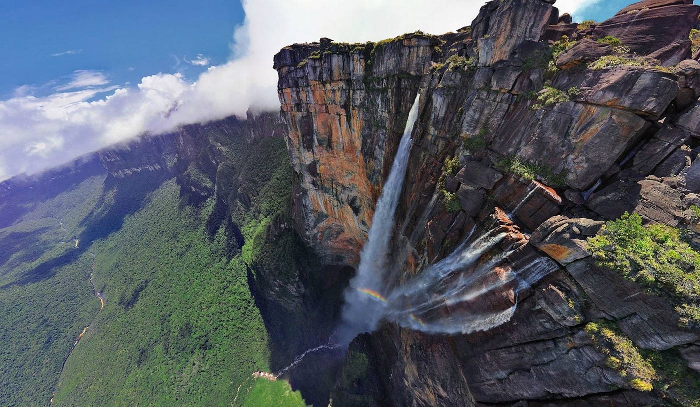 El Salto del Ángel, Venezuela, así es la cascada más alta del