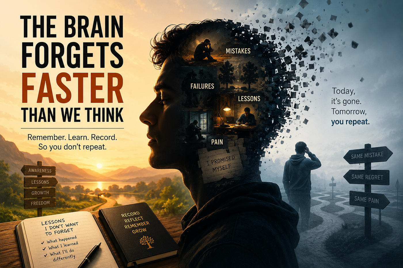 The Brain Forgets Faster Than We Think