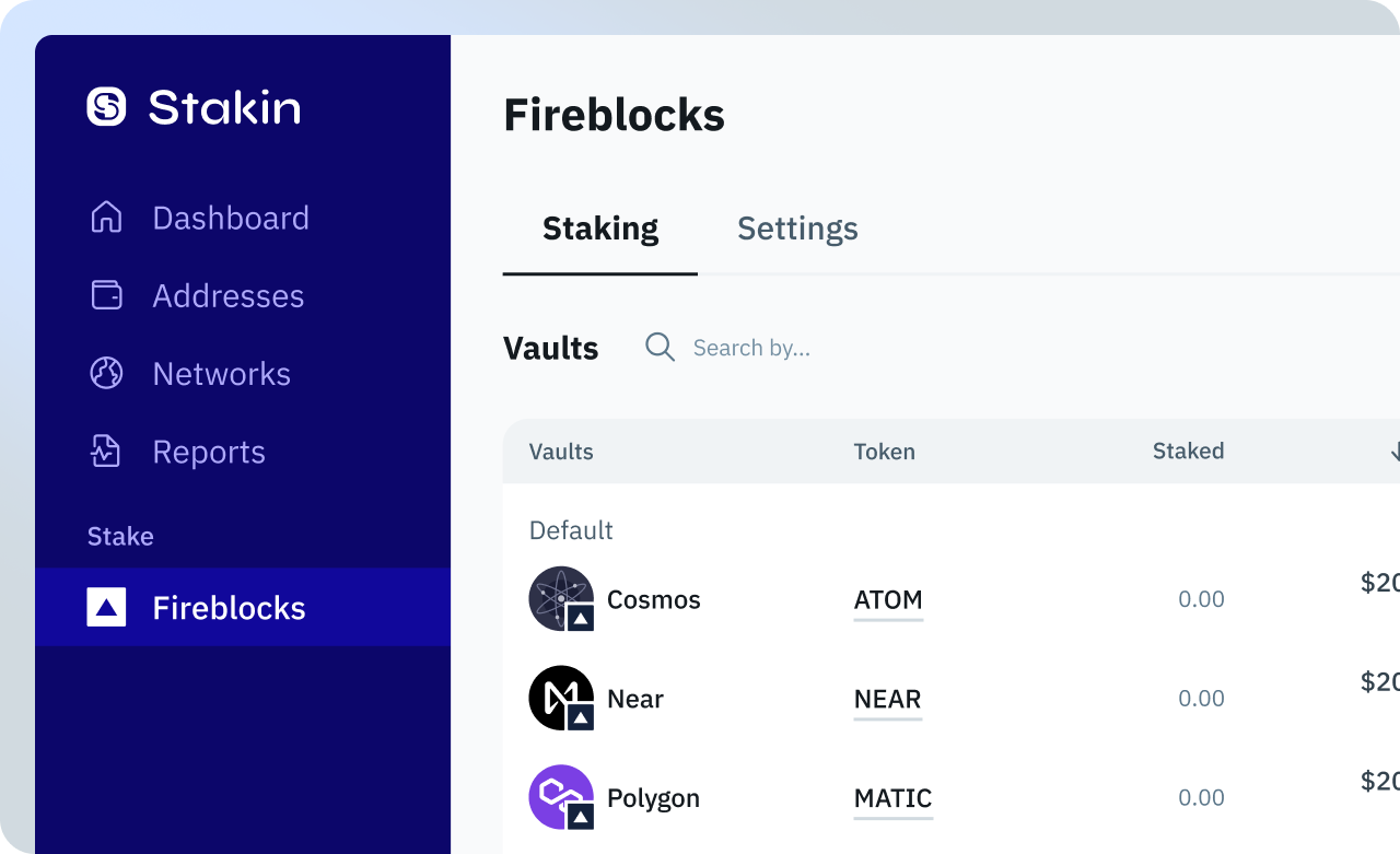Stake from Fireblocks with Stakin Dashboard | by Stakin | Medium