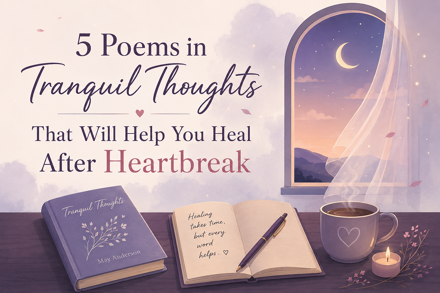 5 Poems in Tranquil Thoughts That Will Help You Heal After Heartbreak