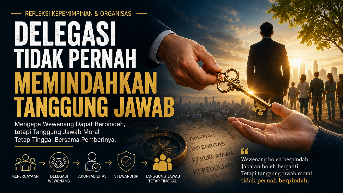 Delegasi Tidak Pernah Memindahkan Tanggung Jawab