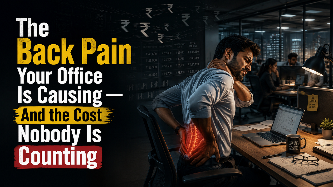 The Back Pain Your Office Is Causing — And the Cost Nobody Is Counting