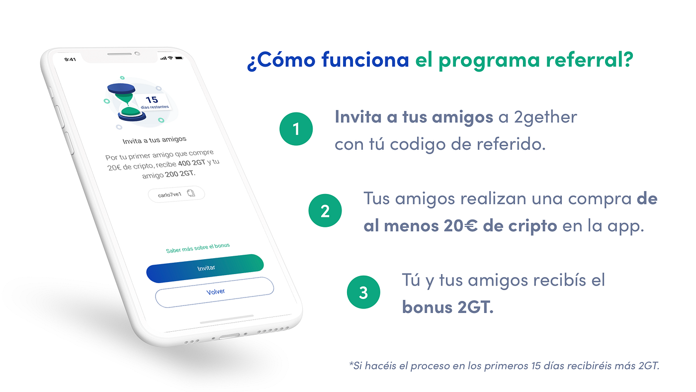 Cómo ganar 2GT con el nuevo programa de referidos de 2gether | by Nicolás  Vasquez | 2gether | Medium