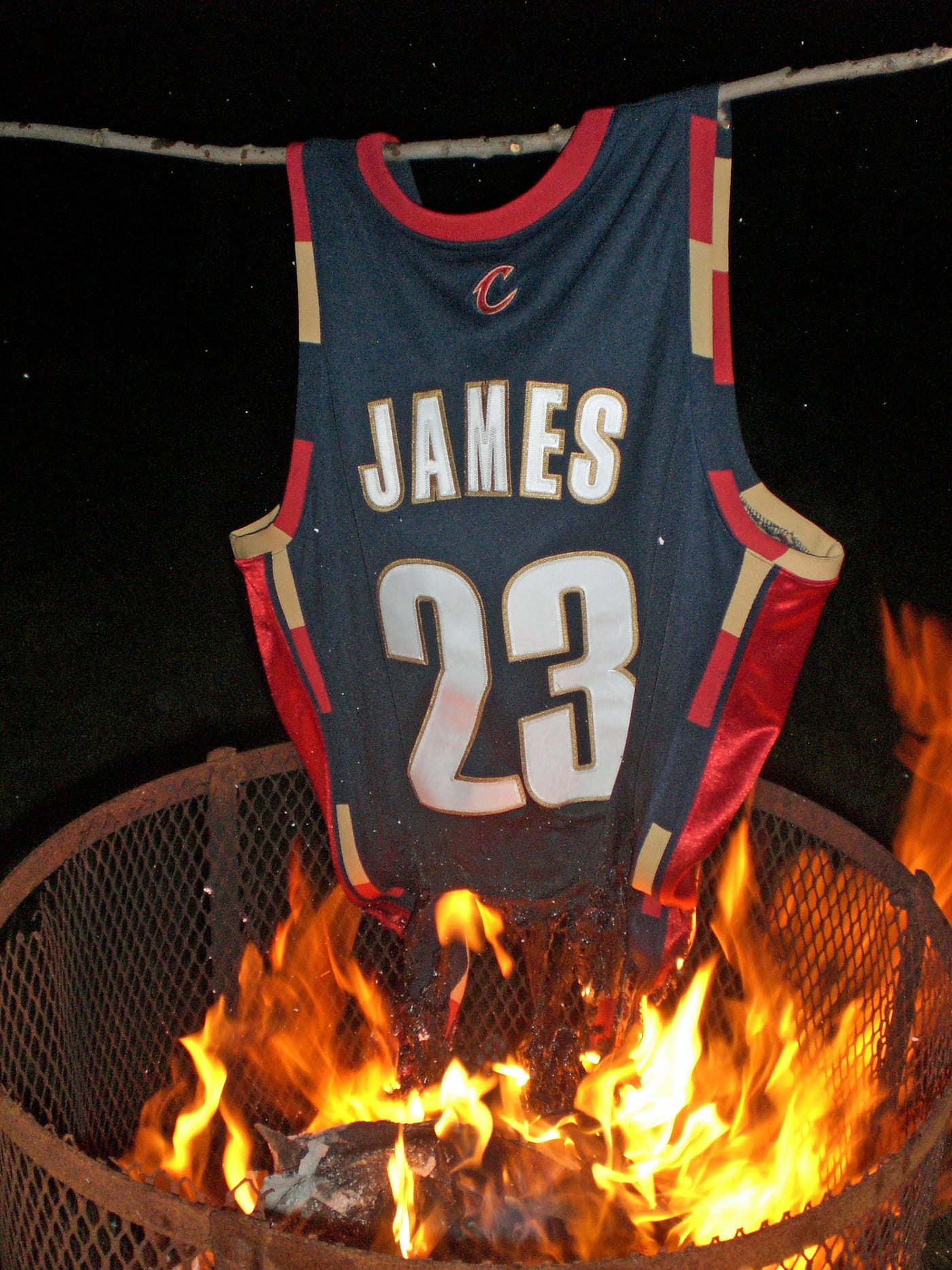 Lebron james 2025 jersey burning