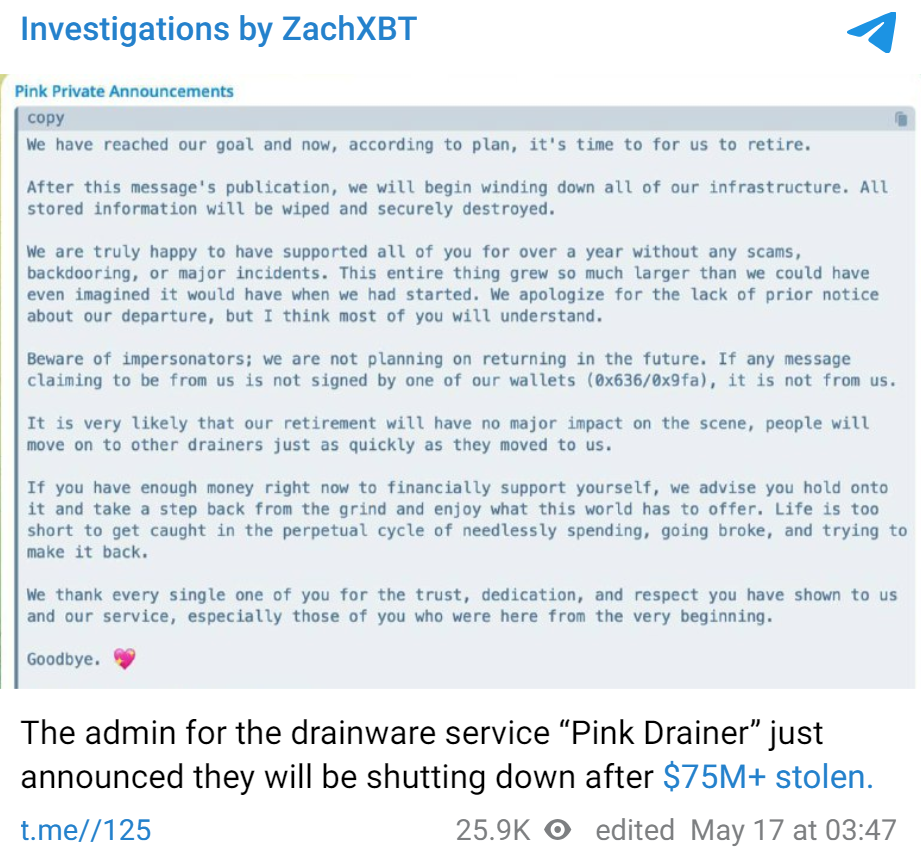 Pink Drainer Out, Inferno Drainer Back: New Shift in the Crypto Wallet  Drainer Industry | by Nefture Security | Coinmonks | Medium