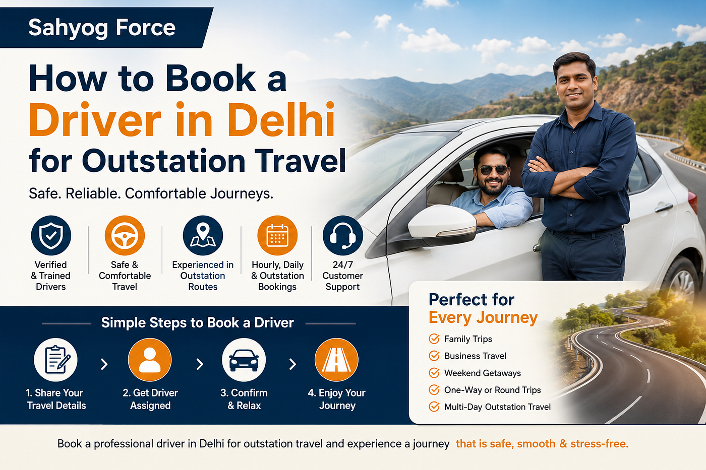 How to Book a Driver in Delhi for Outstation Travel: A Complete Guide
