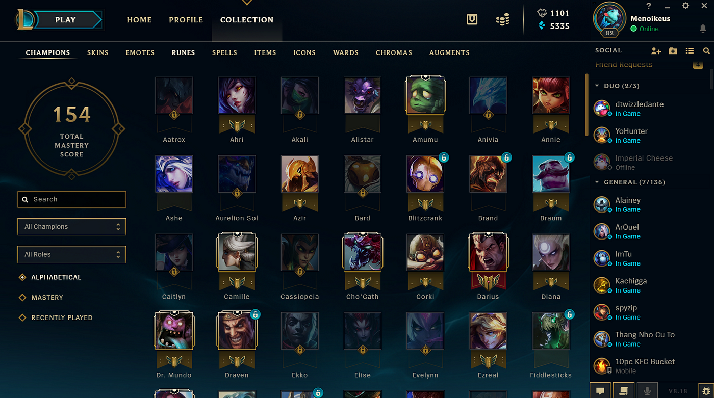 The UI of League of Legend's Client | by Dat-Thanh Nguyen | Medium