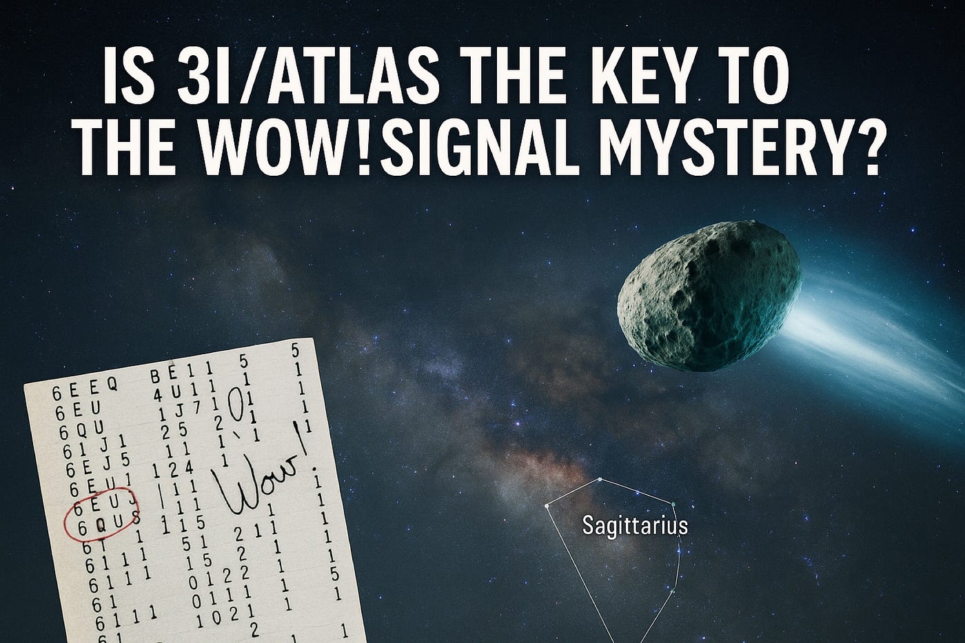 Is 3IAtlas the Key to the Wow Signal Mystery? | by Mark Anthony Biddle | Medium