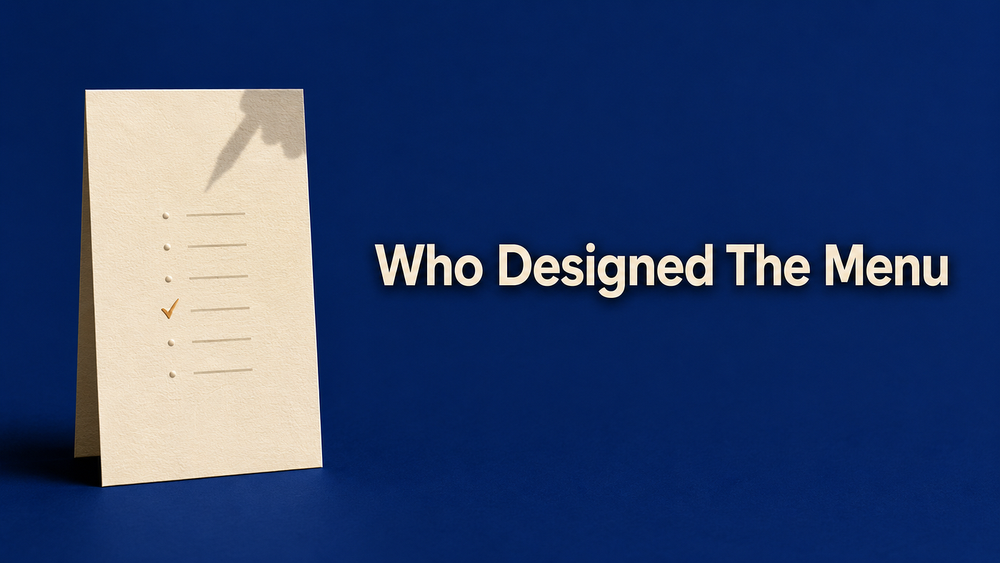 The choices still feel like yours. The design behind them belongs to someone else. AI-generated image.