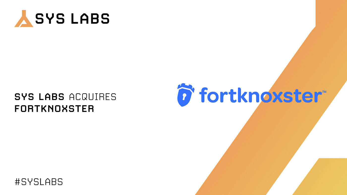 SYS Labs Acquires FortKnoxster, Unveils SuperDapp: The Next-Gen Social  Crypto Platform | Medium