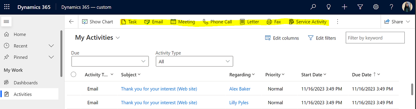 Hide unwanted OOB buttons using Ribbon workbench/ XML customization in Dynamics 365.