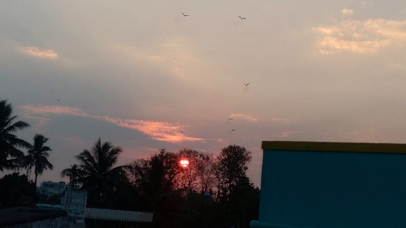That sunset was a bit different.