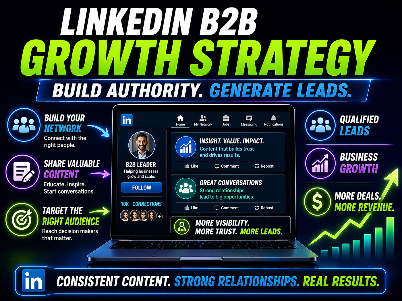 LinkedIn for B2B: 
The Strategy That
Generates Leads