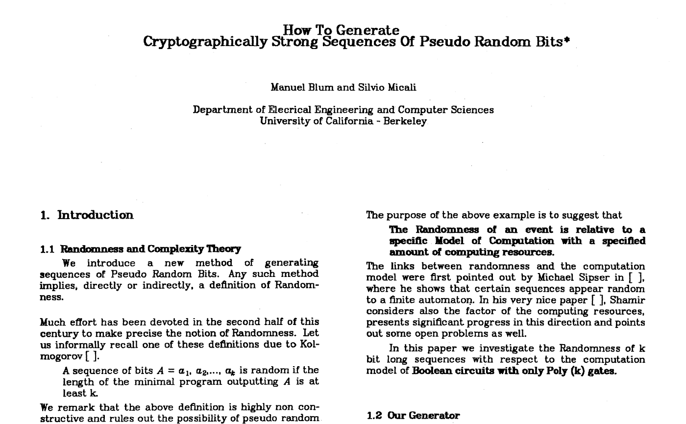Cryptography In The Family: Blum, Blum and Blum | by Prof Bill Buchanan OBE  FRSE | ASecuritySite: When Bob Met Alice | Medium