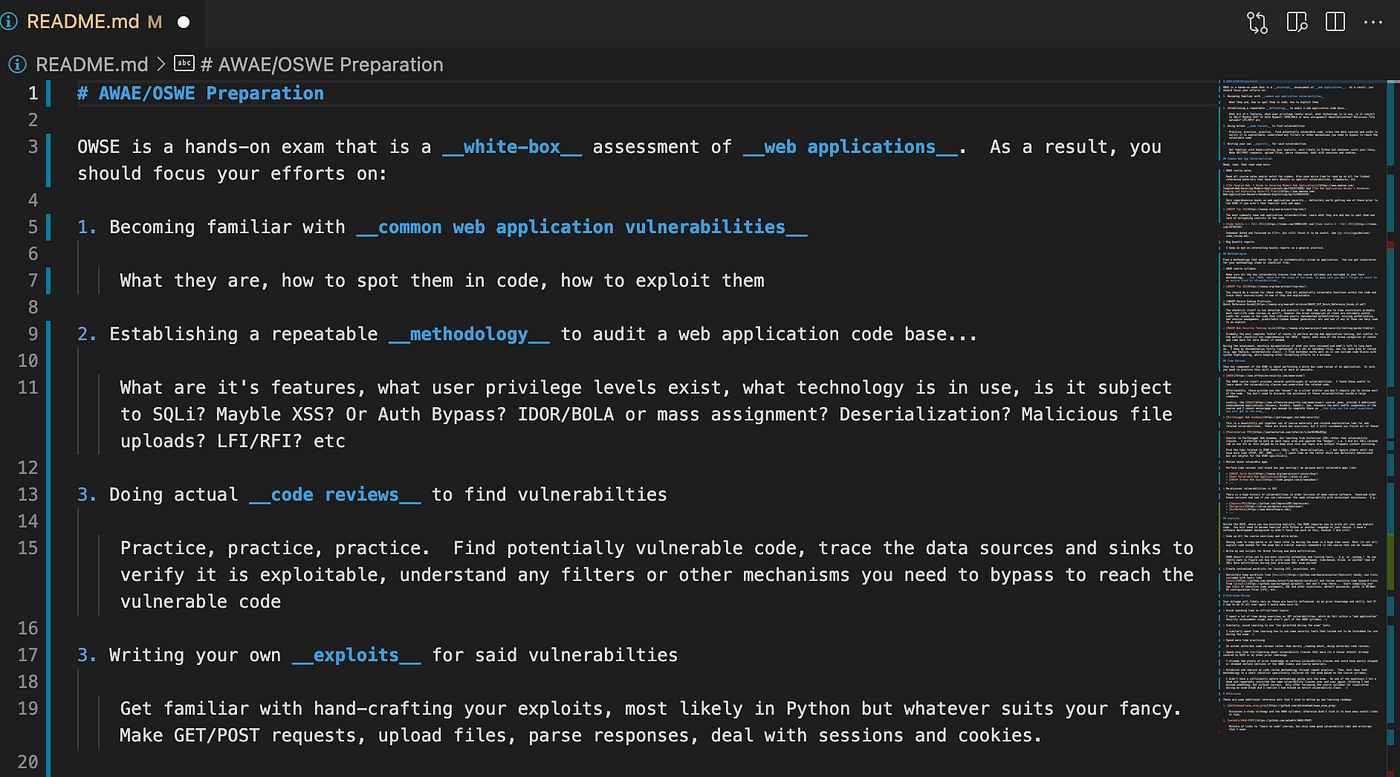 Some of my preparation efforts Offensive Security Web Expert (OSWE) exam
