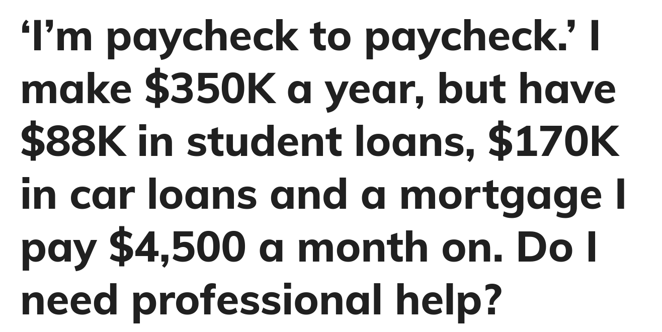 $350,000 a Year and She's Basically Broke. I Wonder Why? | by Rocco Pendola  | Making of a Millionaire