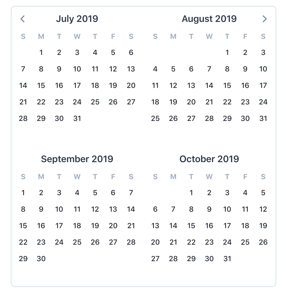 Top JavaScript Calendar Plugins. Calendars are an important part of our… |  by Flatlogic Platform | Flatlogic | Medium