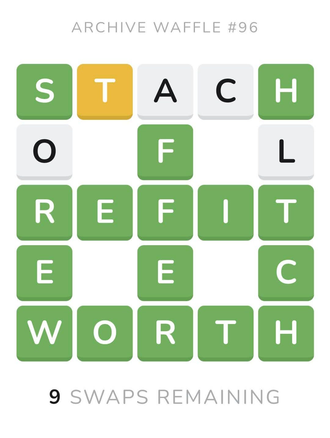 How to Get a Perfect Score on the Waffle Word Game | by Sam Cook