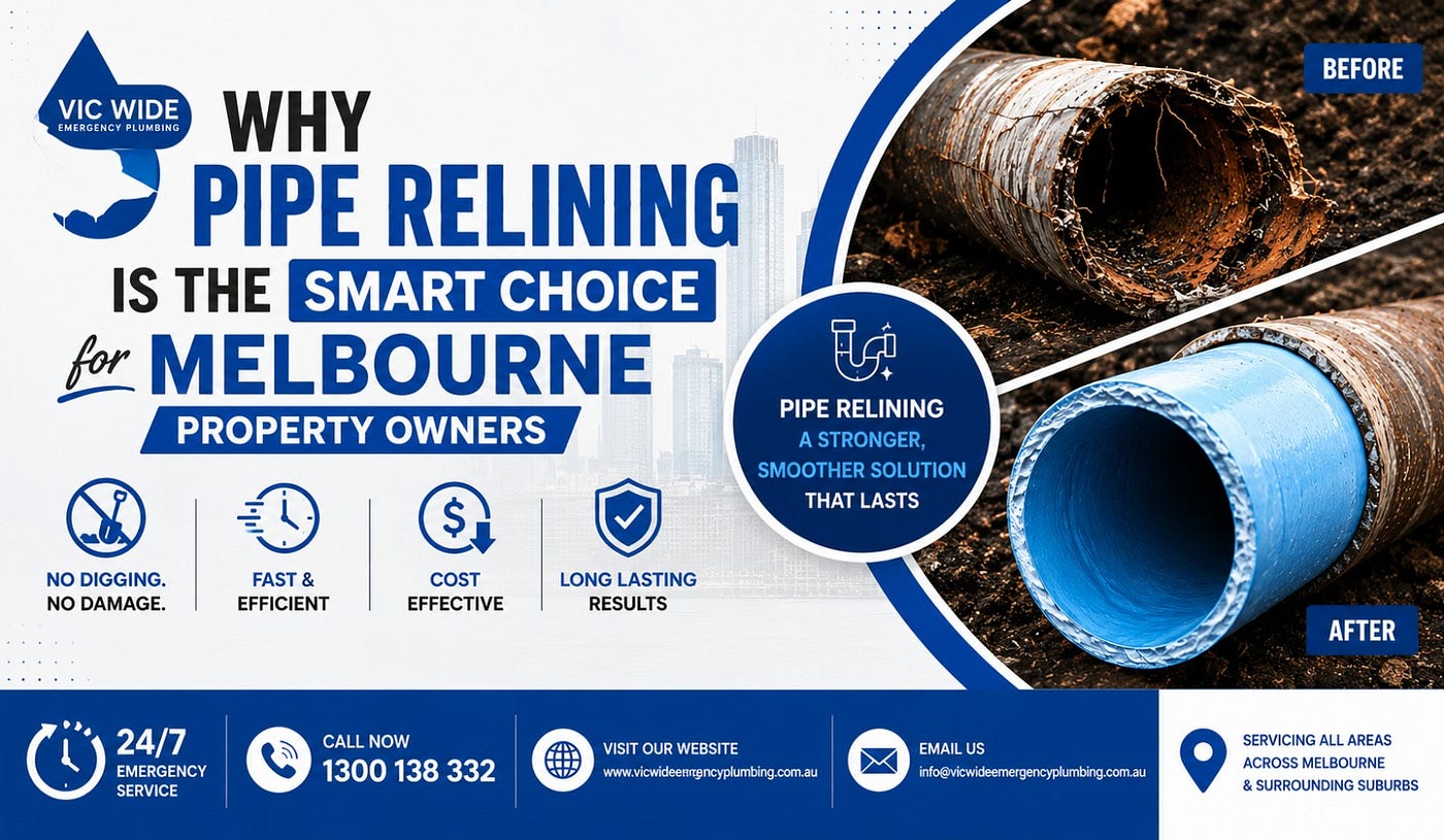 Pipe Relining Melbourne: The No-Dig Solution for Damaged Underground Pipes