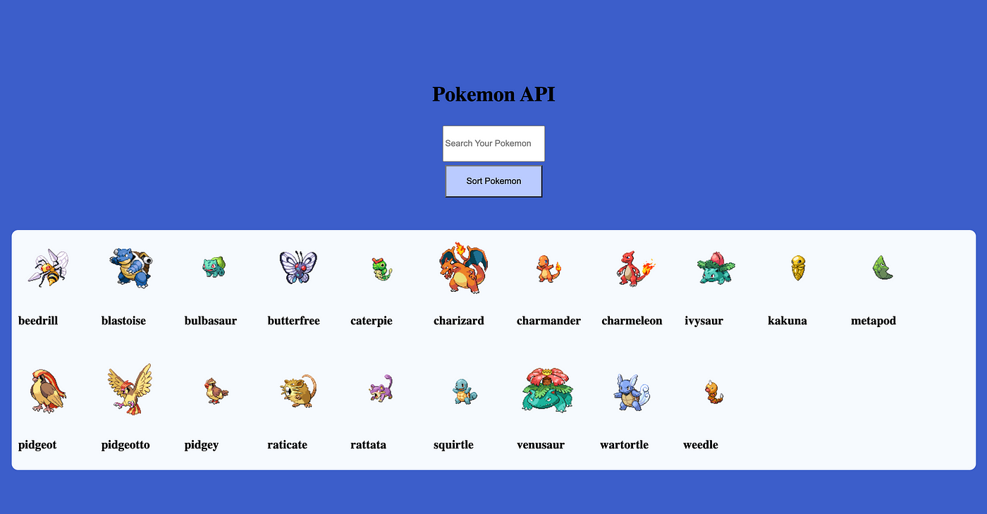 Pokemon API Project