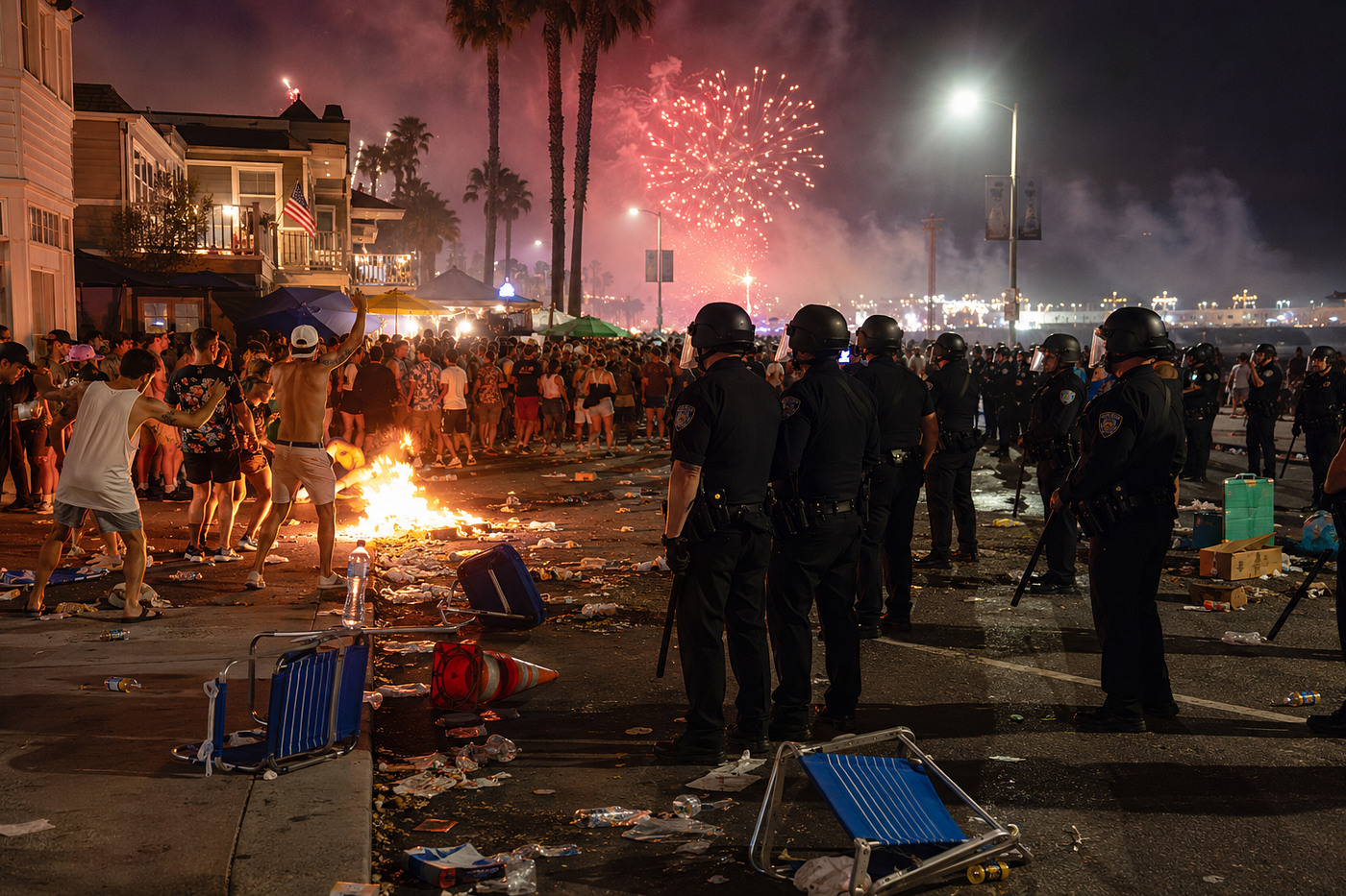 Newport Beach’s Fourth of July Chaos: When Celebration Turned Into Disorder by Alexander Isinhue