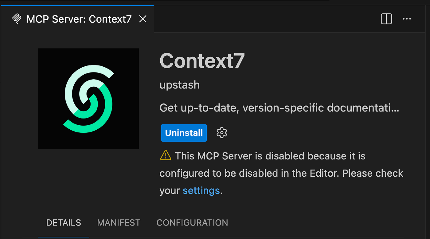 Vscode MCP Server Disabled