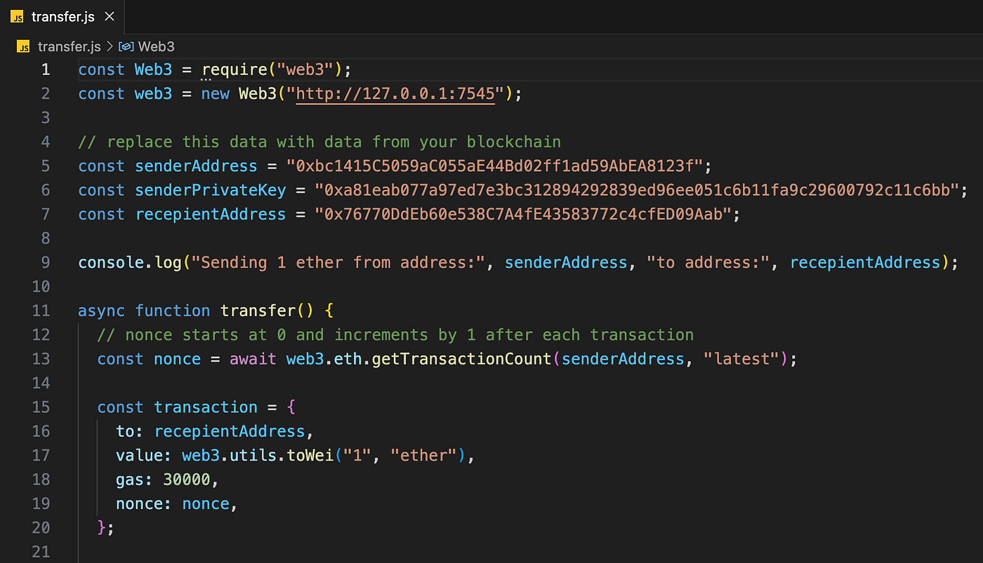 Create, sign and send an Ethereum transaction manually using only Web3.js  and Ganache. 2023 | by Denis Avtsin | CoinsBench