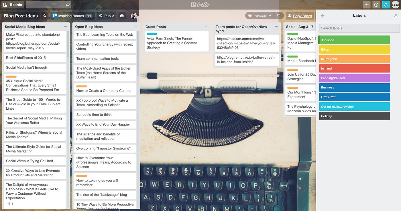 8 Creative Ways to Manage Your Tasks & Projects Effectively Using Trello  Boards