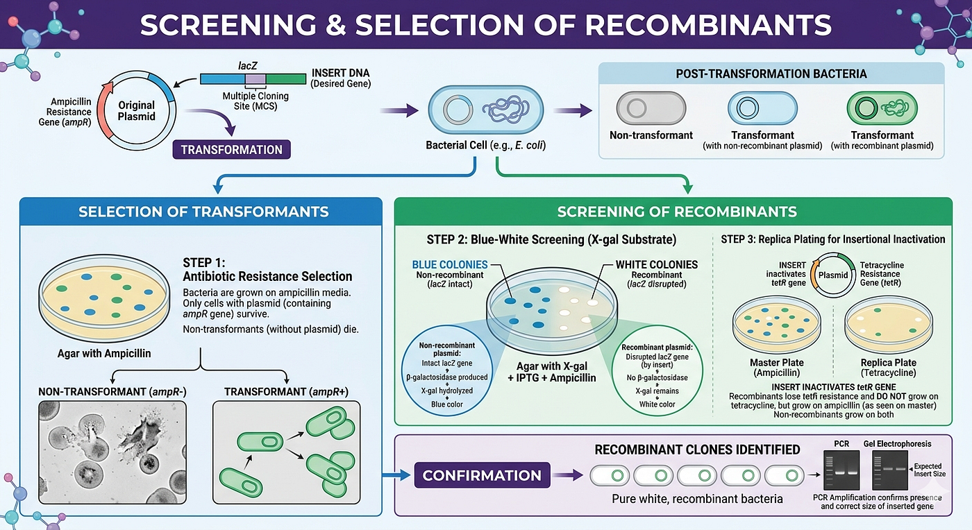 Screening & Selection of Recombinants