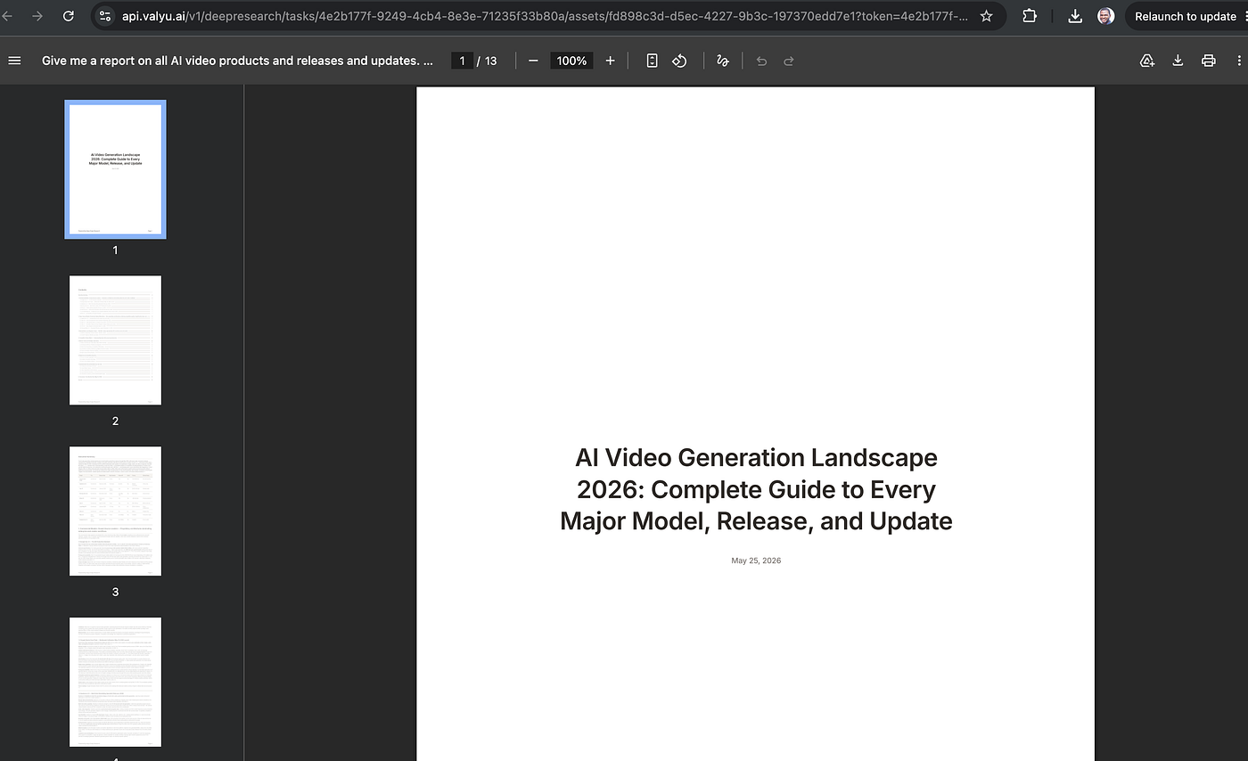 Then the reply on the thread. You can open the report or download as PDF