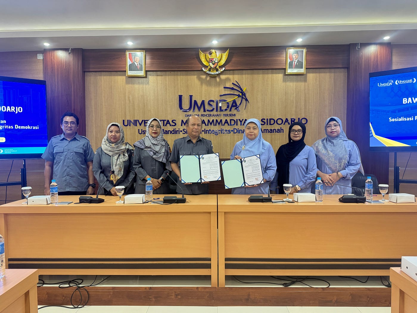 Umsida dan Bawaslu Sidoarjo Teken MoU Penguatan Demokrasi dan Regulasi