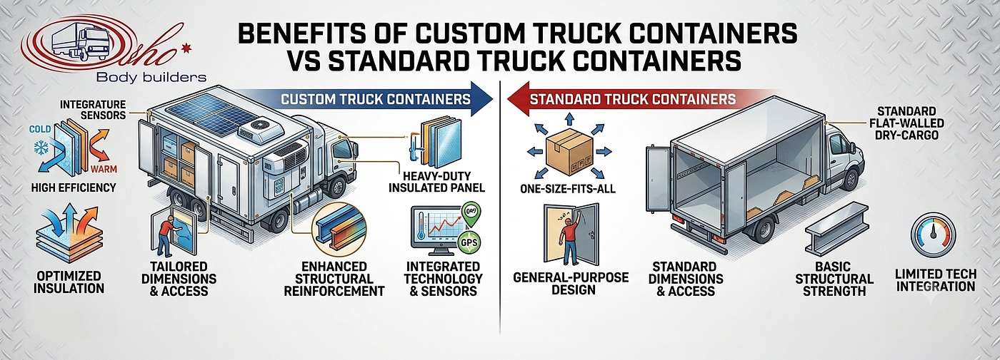 Benefits of Custom Truck Containers vs Standard Truck Containers