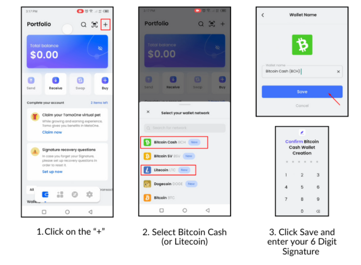 MetaOne Wallet Product Update: Introducing New Network Support for Bitcoin  Cash & Litecoin | by Saakuru Labs | Medium