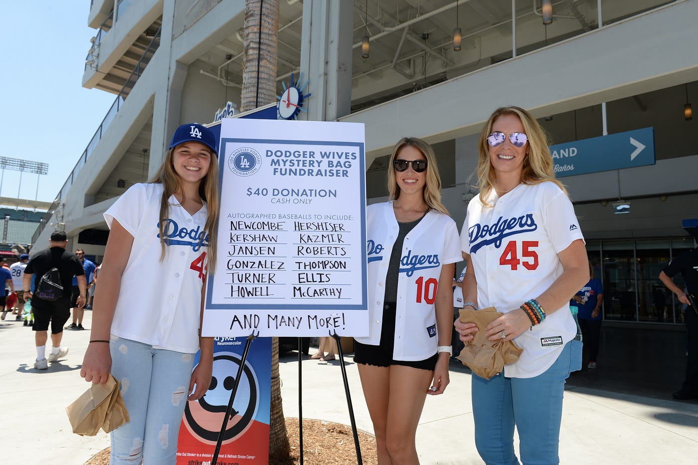 First Dodgers Wives Mystery Bag Fundraising Event Today At Dodger