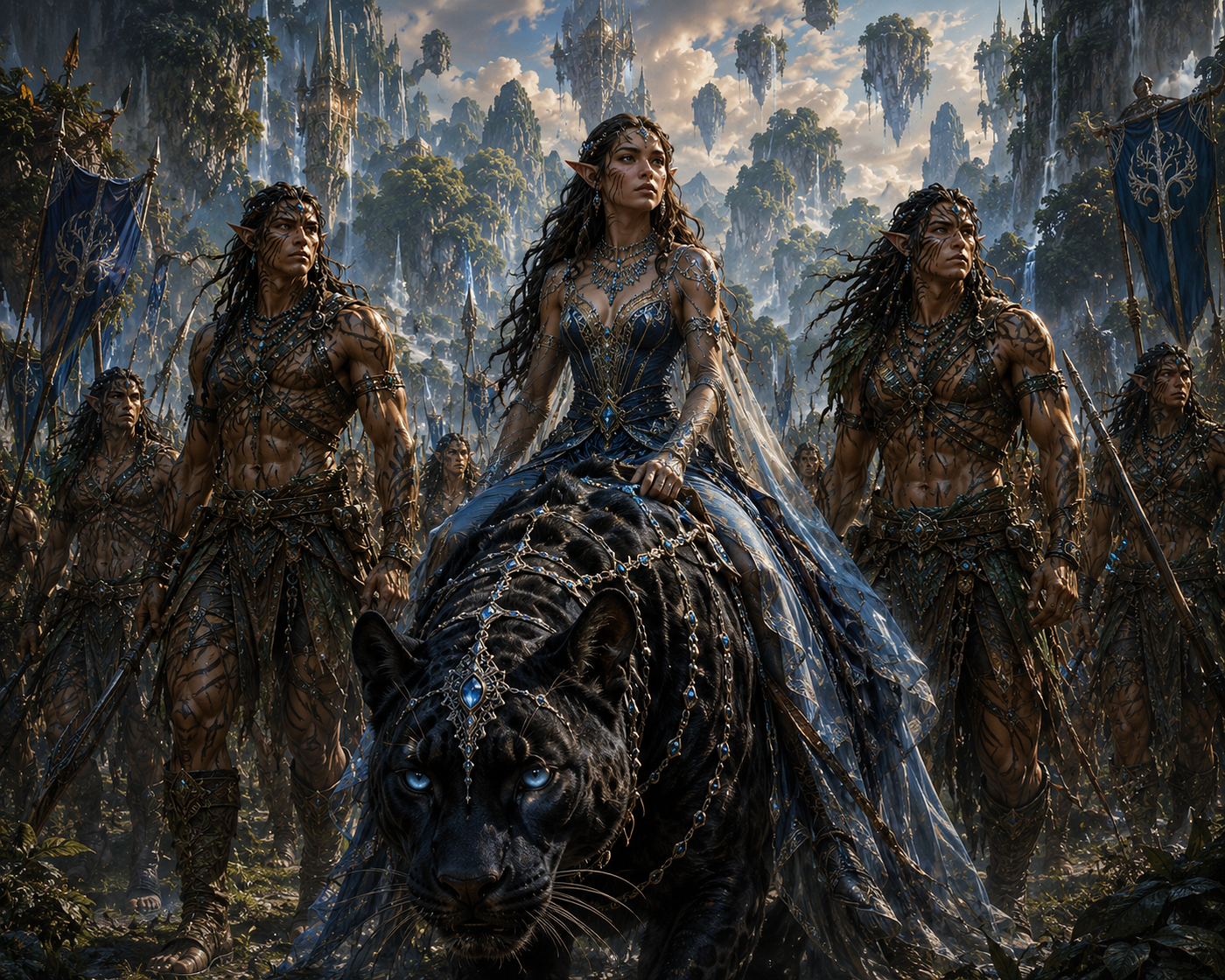 Ybrahima with the lost descendants of the Nymfas a new race of Half-Gigante, Half-Nymfa Encantados.