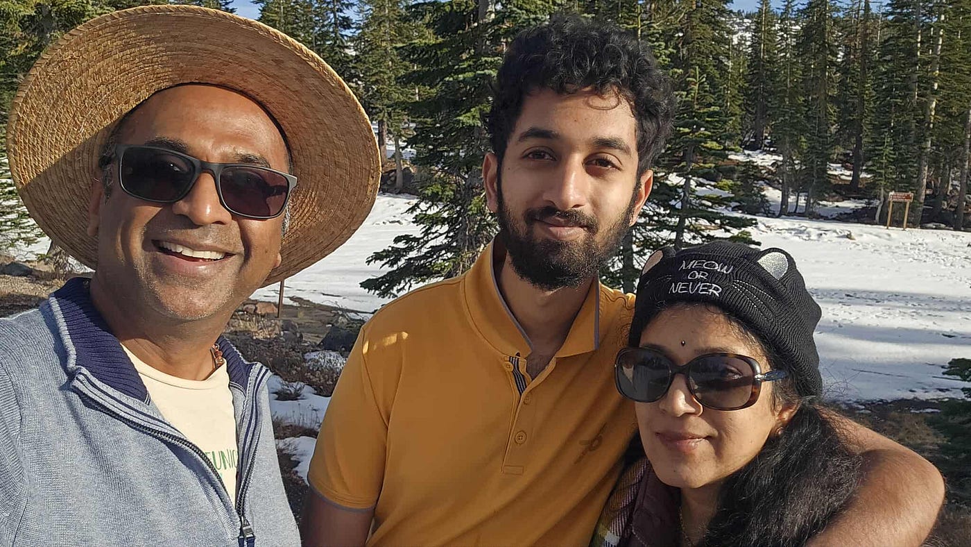 Me and my family in the hills of Mt. Shasta. Photos by author.