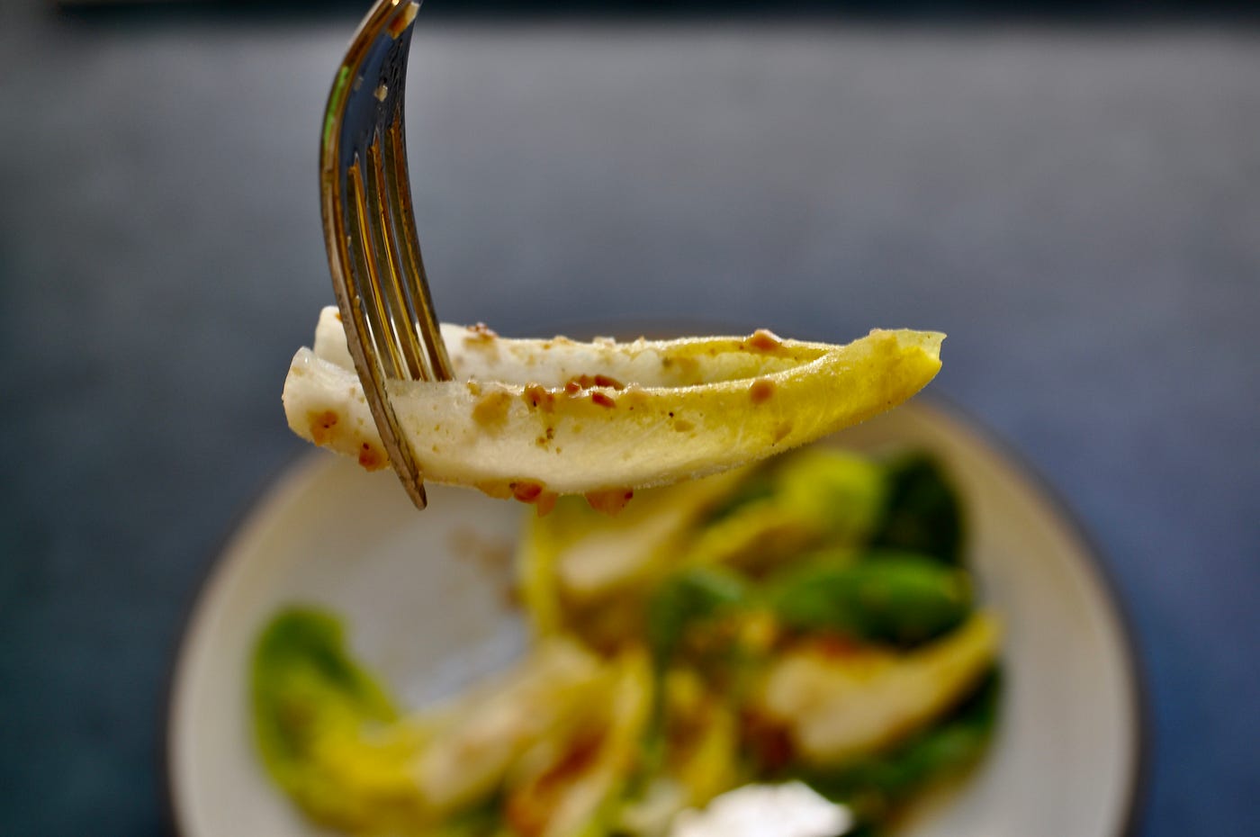 Little Gem Salad with Warm Garlic Dressing Recipe