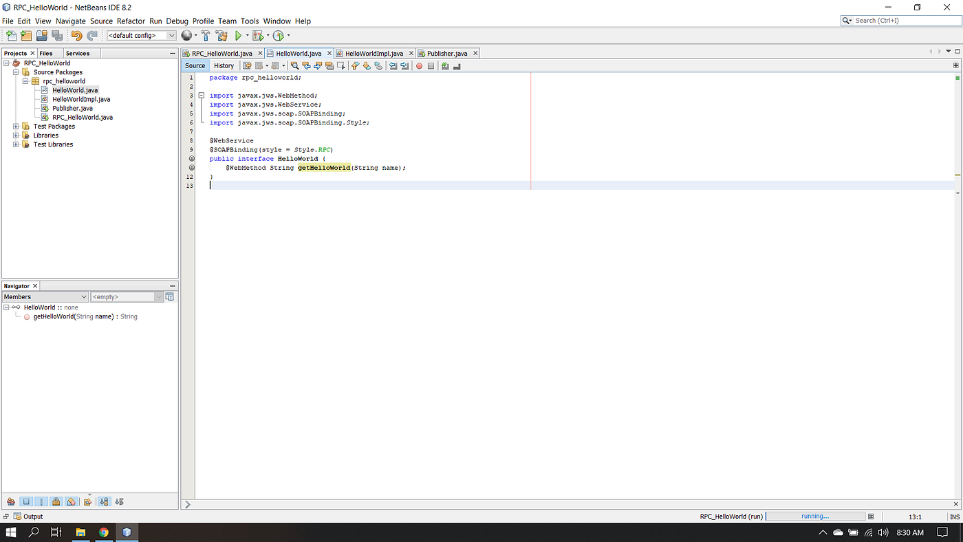 JAVA RPC (Remote Procedure Call)